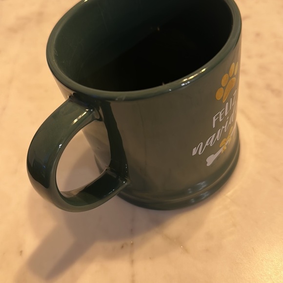 Target green white and gold Feliz Navidog mug - Picture 2 of 5